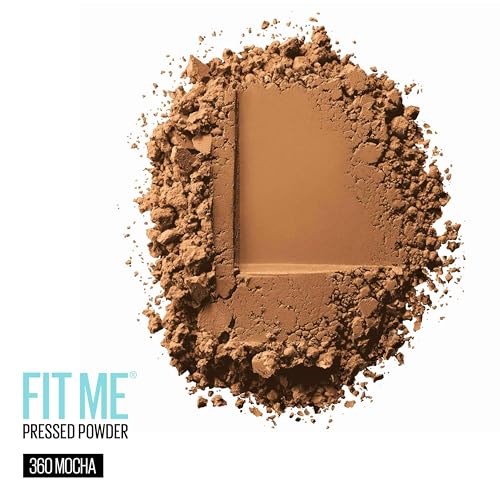 Image of Maybelline Fit Me Matte + Poreless Pressed Face Powder Makeup & Setting Powder, Mocha, 1 Count