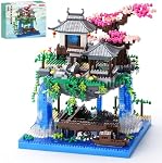 CAXIMSY Cherry Blossom Bonsai Tree House Building Block Sets 3320PCS Chinese Architecture of Peach Blossom Micro Mini Building Set Toy Gift for Kids Adults