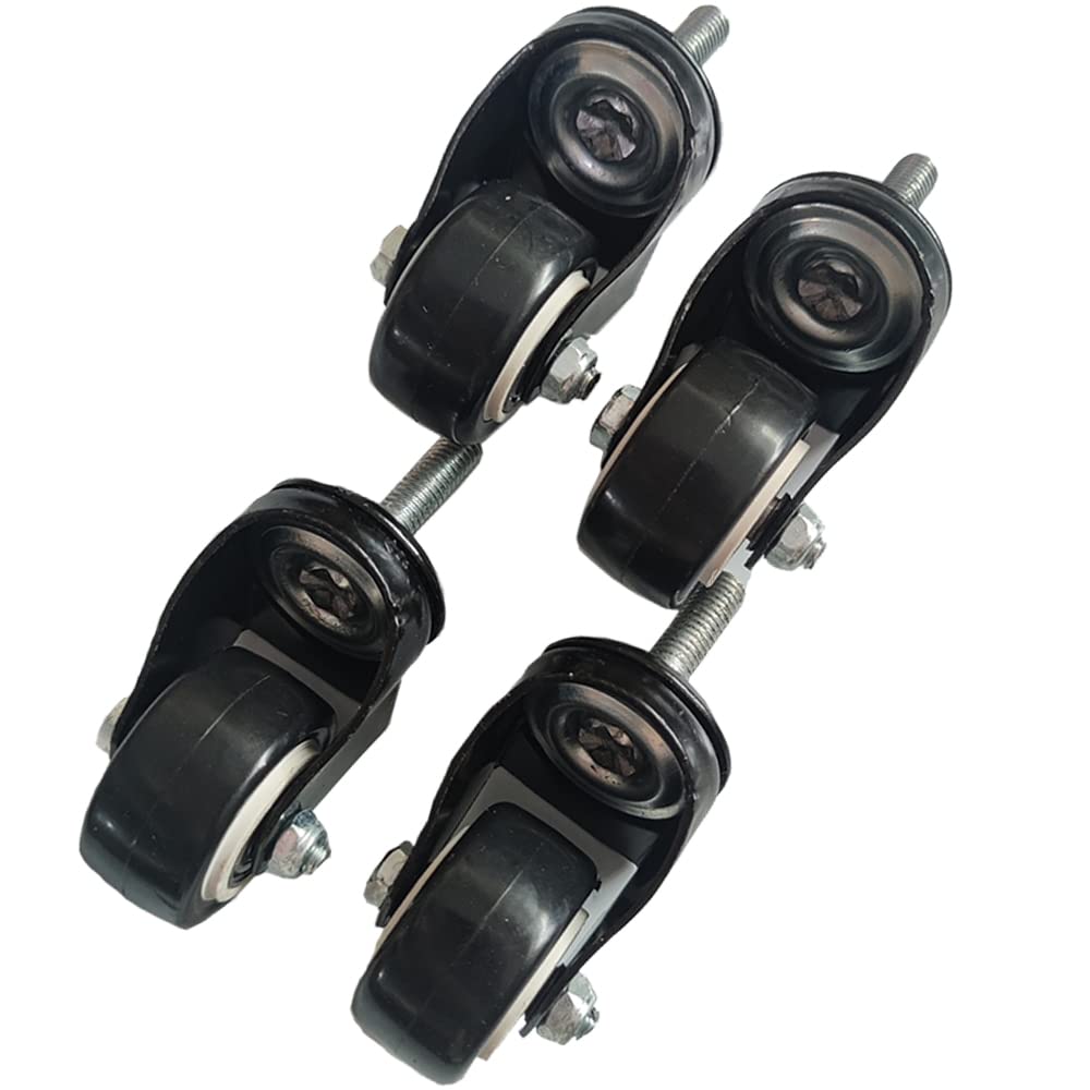 4 Ruote Girevoli Con Freni Per Mobili - Vite M8, Carico 70kg Cad., Diametro 50mm - Foto 5