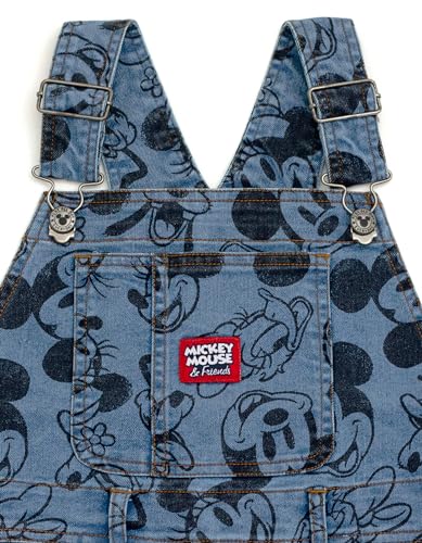 Image of Disney Mickey Mouse Denim Jacket Overalls Shortalls Pants Infant to Big Kid