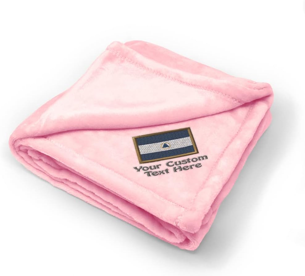 Custom Embroidery Nursery Bedding Baby Blankets for Boys & Girls Nicaragua