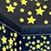 FUNYIN Set di 100 adesivi fluorescenti a forma di stella e luna, con stelle luminose e luna, per camera da letto, cameretta dei bambini, con stelle fluorescenti
