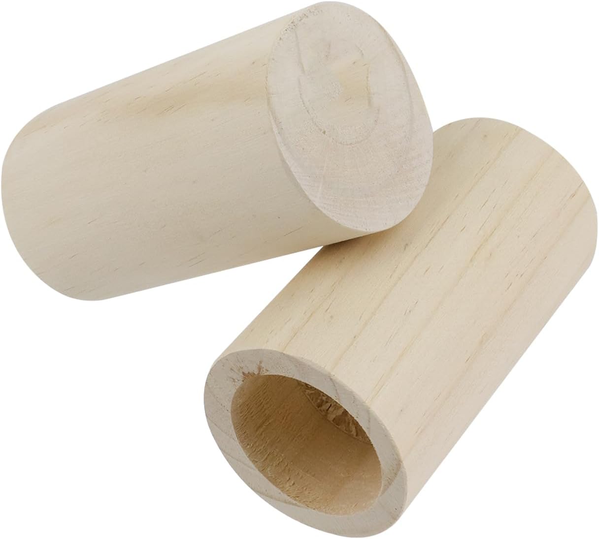 Wood Bed Risers, 4 Pcs Heavy Duty Cylindrical Wood Furniture Riser Table Leg Extenders, Height Increase 10 cm/3.9", Risers for Table Legs, Sofa, College Bed (Type 1)