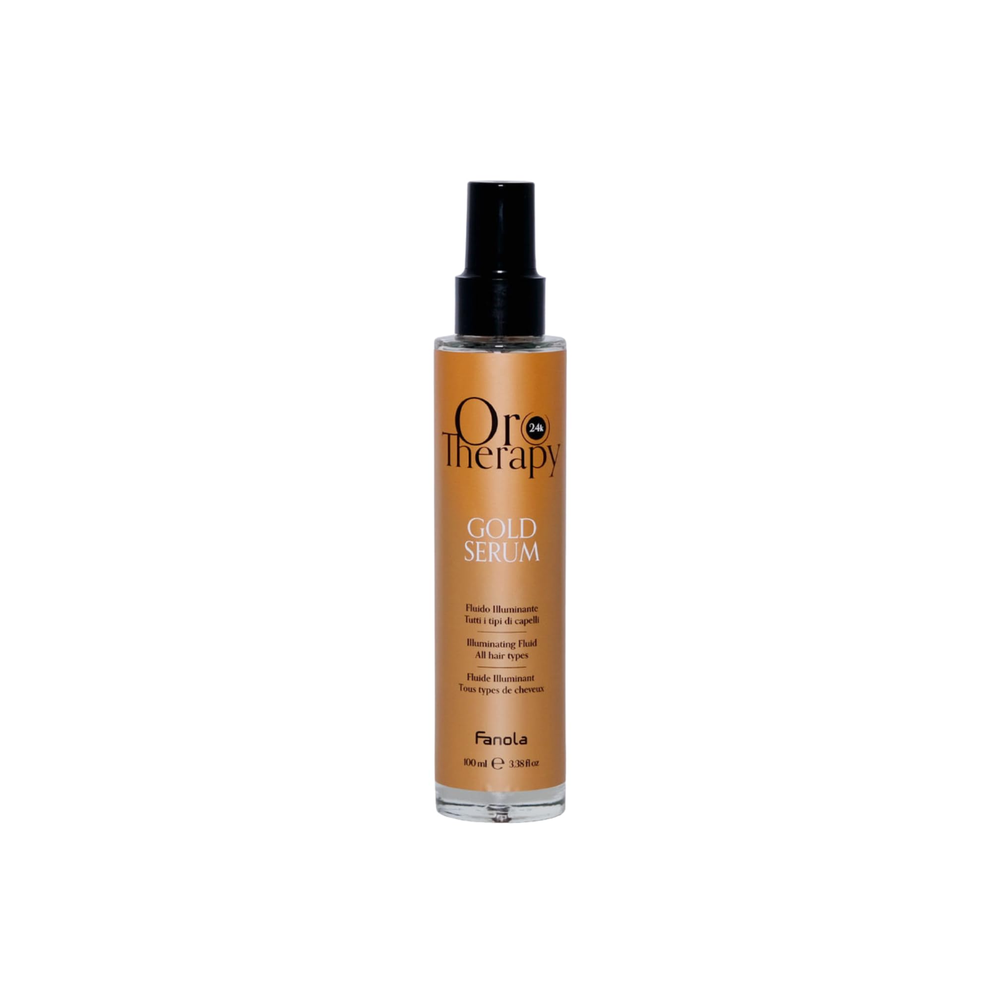 Fanola Oro Therapy Gold Serum Fluido Illuminante Per Tutti I Tipi di Capelli, 100 ml