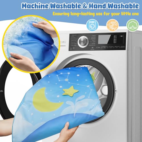 Dr.Rapeti Spieldecke mit Spielbogen, Spieldecke, Krabbeldecke mit Spielbogen, Padded Mat for Newborns, Mit abnehmbarem Spiegel, Stoffbuch