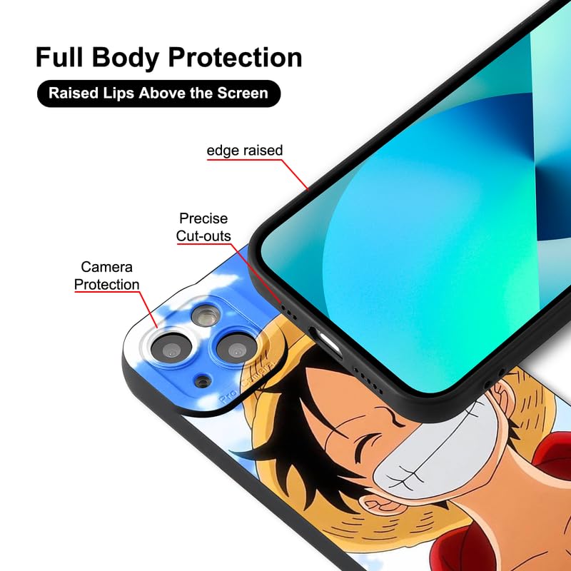 2 Custodie Anime Per Huawei P30 Pro (6,47''), Design Manga Colorato, Protettiva In TPU Silicone Morbido
