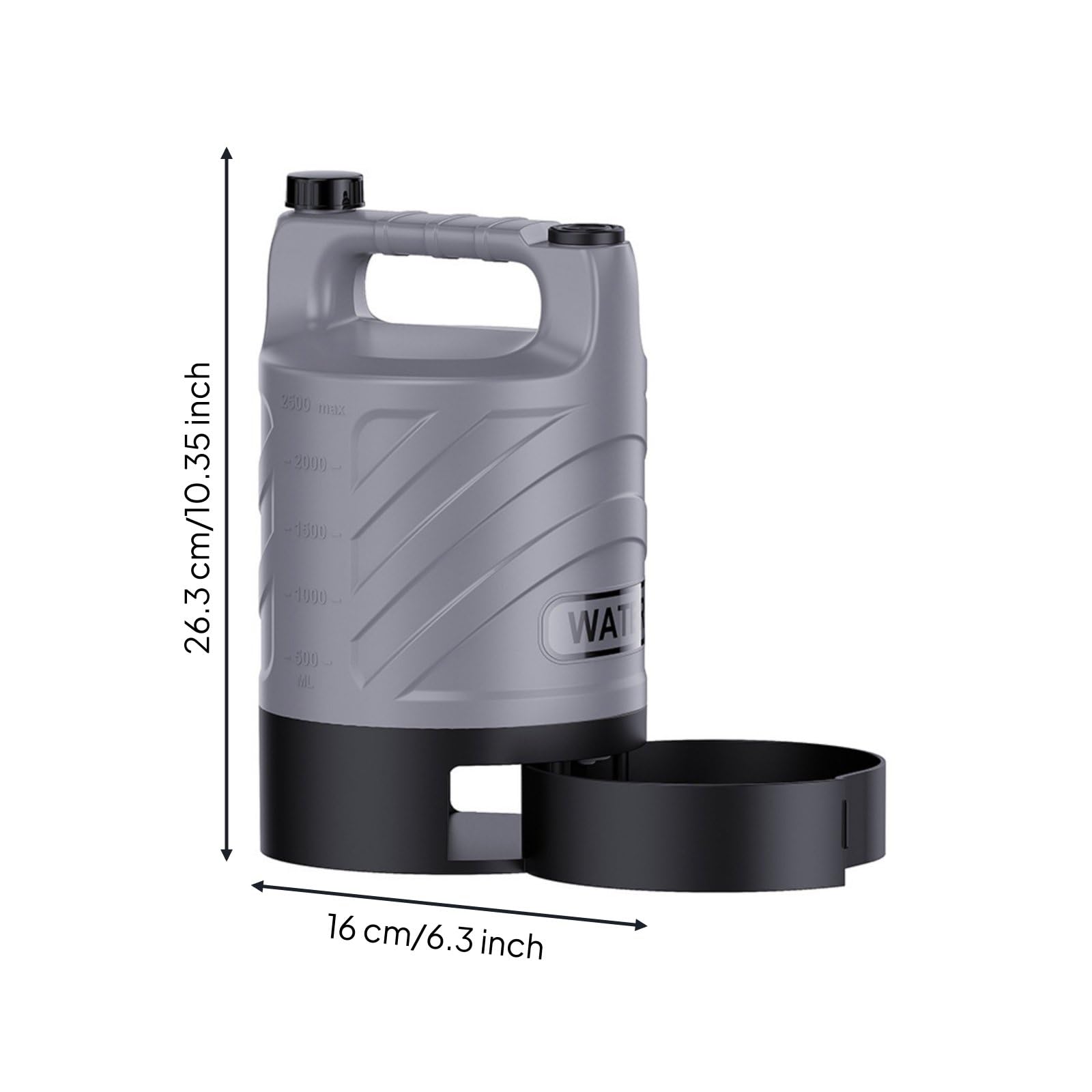 kowaku Borraccia per Cani 25l Portatile con Ciotola Ribaltabile Dispenser a Pressione Rapido Chiusura Sigillante Antigoccia Maniglia Trasporto Adatta a, Borraccia Sportiva Con Bocca Piccola Da 2.5L