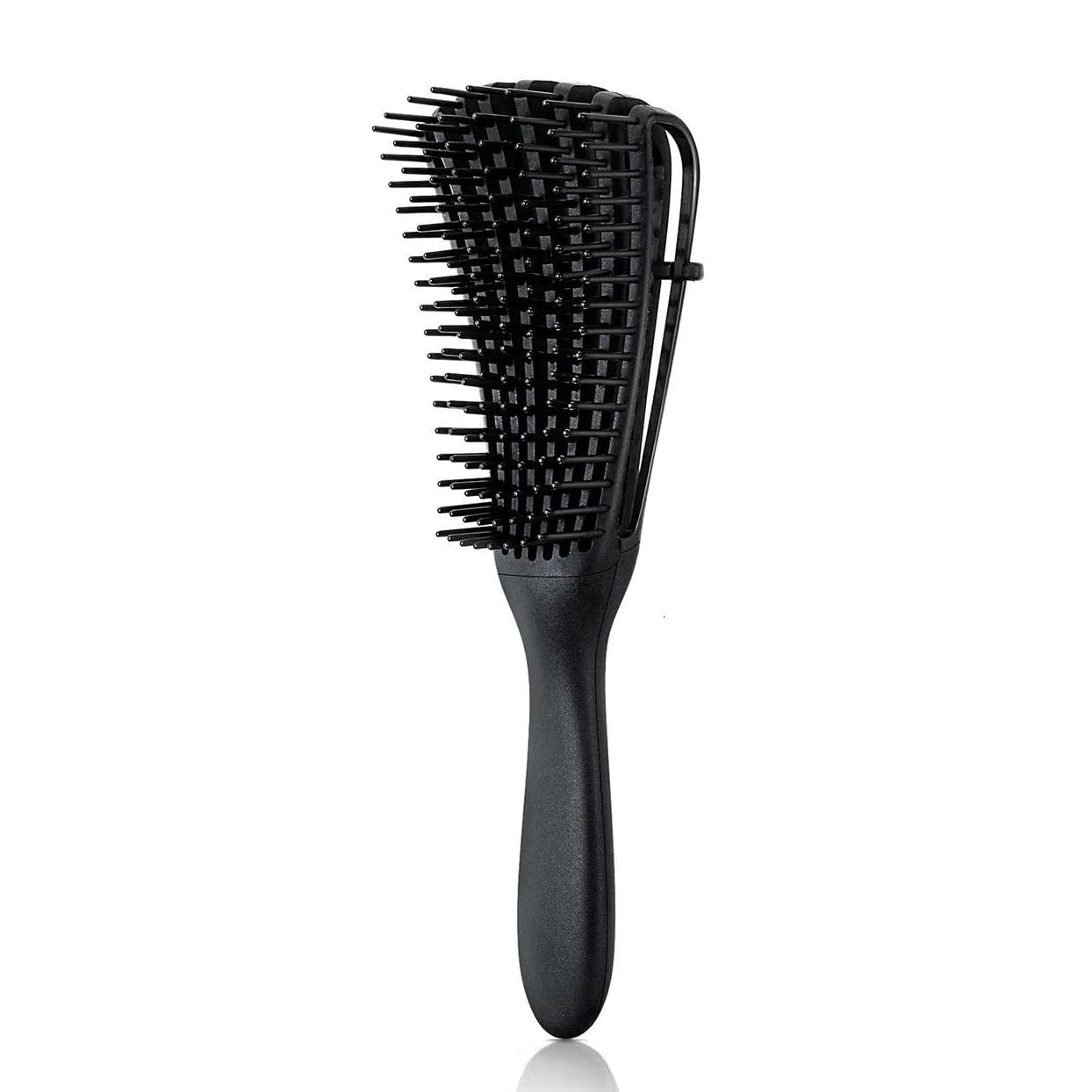 DaletuDetangle Hair Brush for Curly Hair, Detangling Comb for Afro Hair 3a to 4c Kinky/Wavy/Frizzy/Wet/Dry Long Thick Curly Hair Exfoliating Scalp for Beautiful and Shiny Curls (Black)
