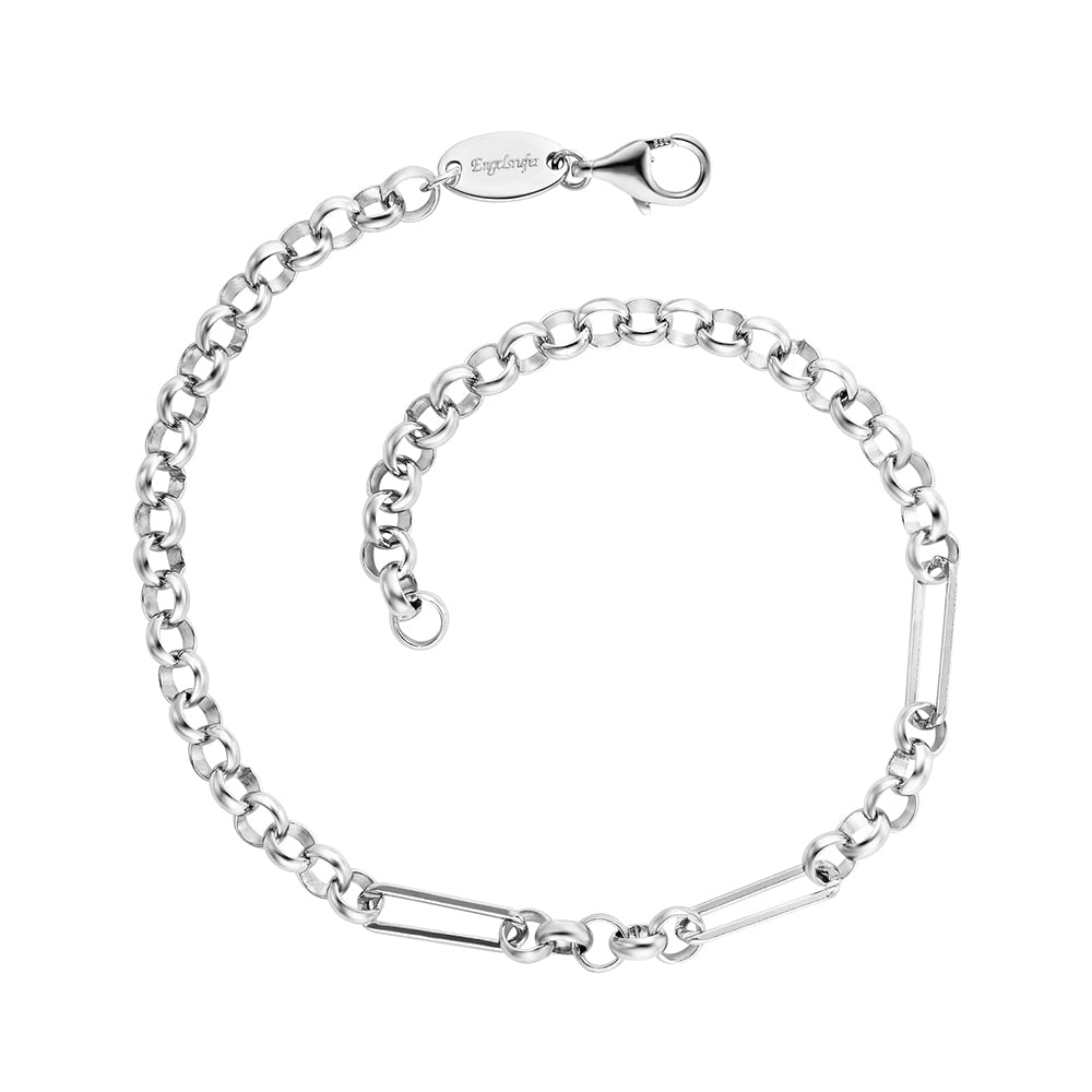 Engelsrufer Damen Anker Charm Armband aus Sterling Silber - Basisarmband für weitere Anhänger - Karabinerverschluss - individuell verstellbar - nickelfrei - Länge: 20cm