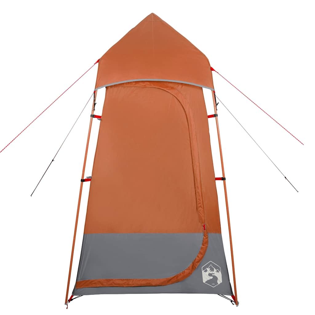 Tenda da campeggio con stendibiancheria e apertura di ventilazione come tenda impermeabile per WC e docce verde