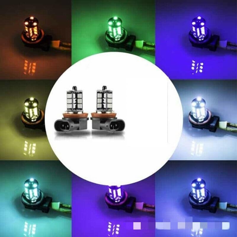 Bombilla coche LED RGB H11 para personalizar la luz de conducción en concentraciones 3