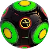 Millenti Team Youth Soccer Ball - Size 4 Black Green Soccer Ball - Soft Touch Kids Ball, High-Visibi