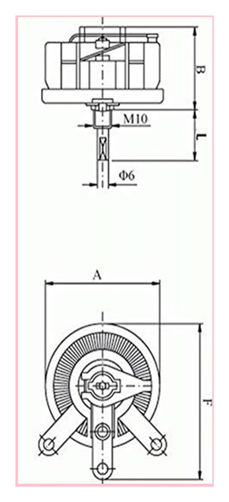 Potenciómetro cerámico Potenciómetro bobinado de alta potencia, 200 W, 5 OHM, 1 unidad, soporte variable, reóstato