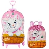 KIT MOCHILA DE RODAS + MOCHILA DE COSTAS MARIE