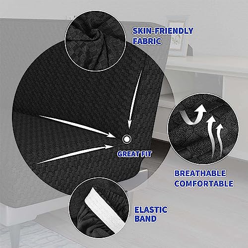Funda de futón elástica Leomix protector de sofá cama sin brazos Jacquard antideslizante C 4