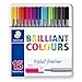 Produktbild STAEDTLER 334 M15 Fineliner triplus (dreikant, hochwertiges Metalletui mit 15 brillanten Farben, Made in Germany, superfeine, metallgefasste Spitze, Linienbreite ca. 0,3 mm)