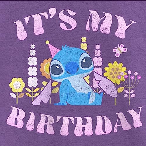 Fifth Sun Disney Lilo & Stitch Girly Birthday Girls Short Sleeve Tee Shirt2