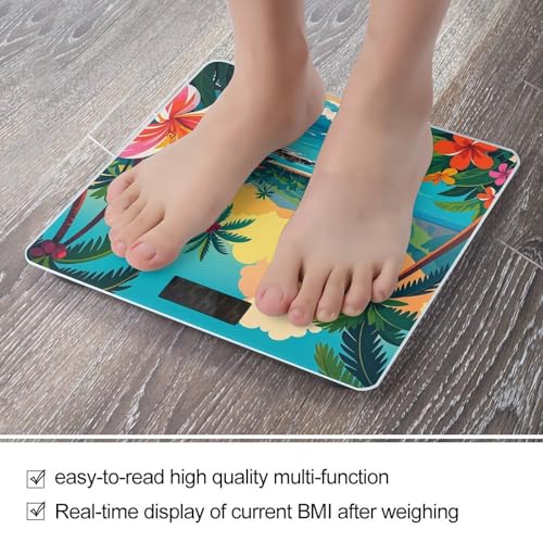 Báscula Digital de Baño Hello Hawaii con Plataforma Amplia miniatura 5