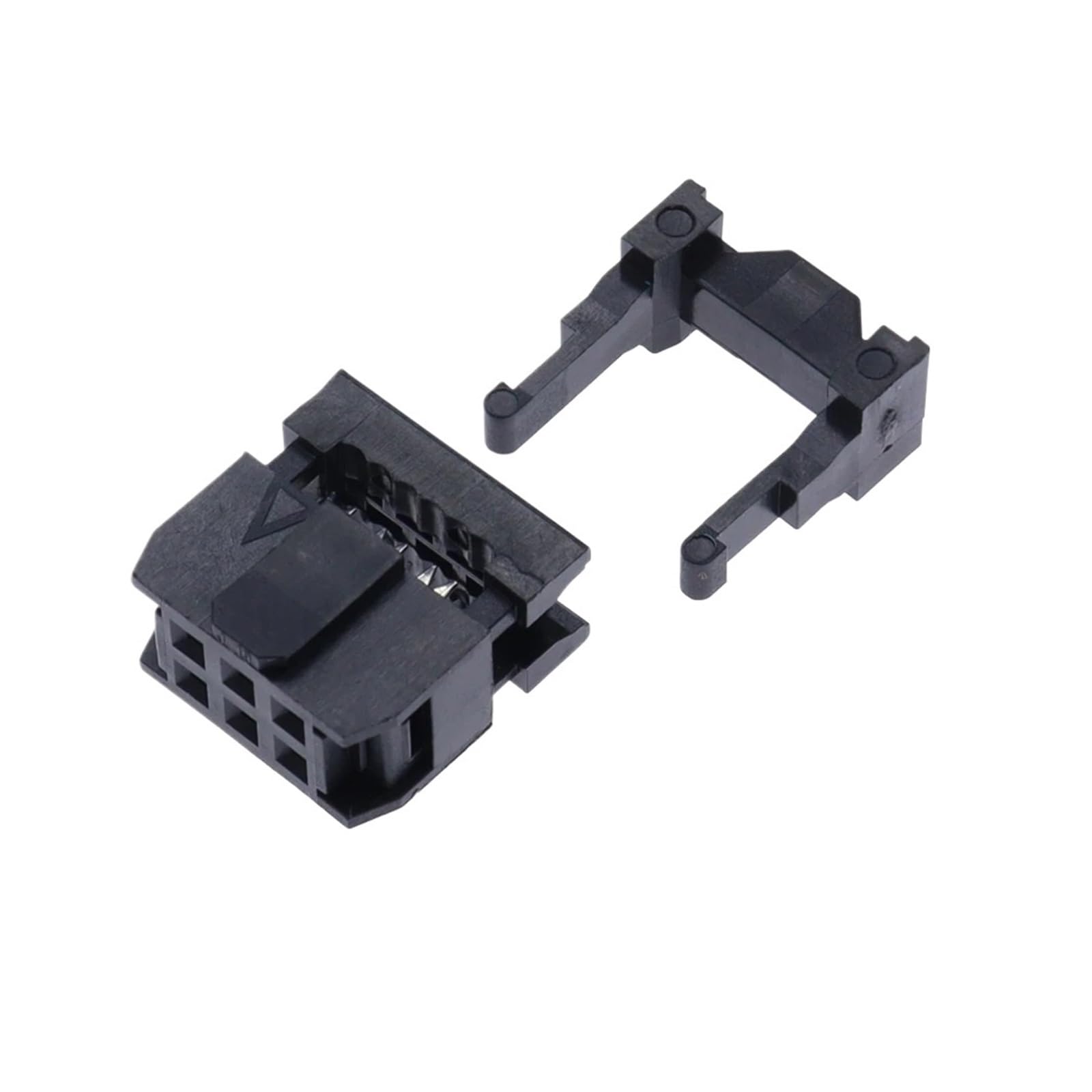 FC-6P FC-8P FC-10P FC-14P FC-16P to FC-40P IDC Socket 2x5 Pin Dual Row Pitch 2.54mm Connector 10-Pin Cable(6P,10PCS)