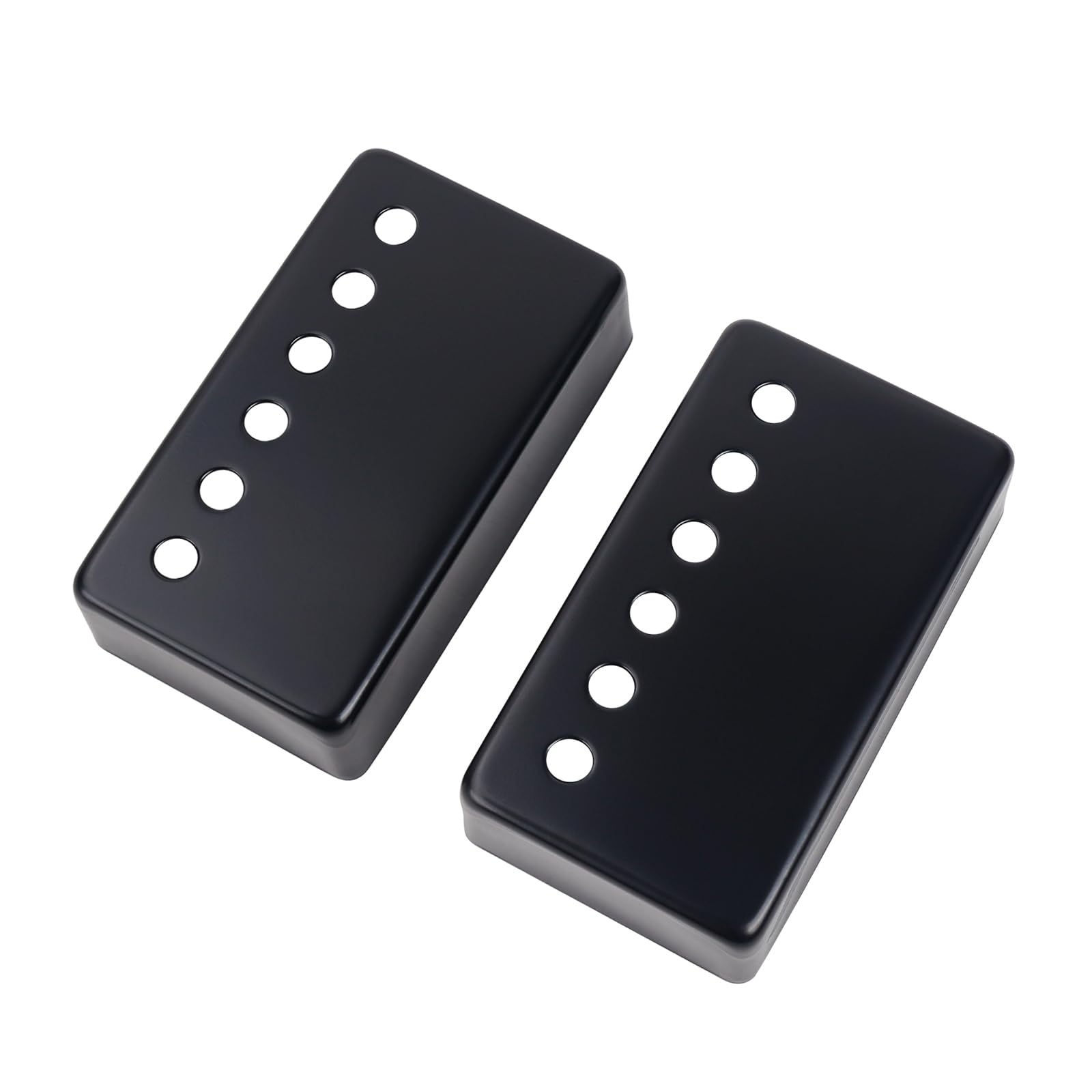 Banworks Housses de micros Humbucker en métal pour guitare électrique 50 mm (1-31/32 pouces) / 52 mm (2-3/64 pouces) Housses de micros manche/chevalet pour guitare électrique Lot de 2 JT/SYQG-03 Noir