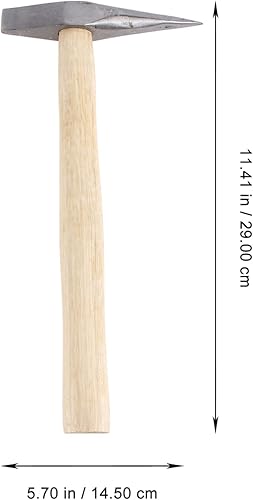 Miniatura 7 de DOITOOL Martillo astillador mango de madera martillo de soldadura herramienta de eliminación de escoria con agarre de reducción para carpintería