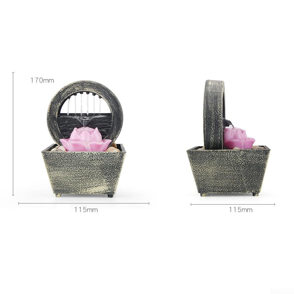 Fontana da tavolo con design creativo ad acqua che scorre per la casa e Fontana da tavolo con design creativo ad acqua che scorre per la casa e