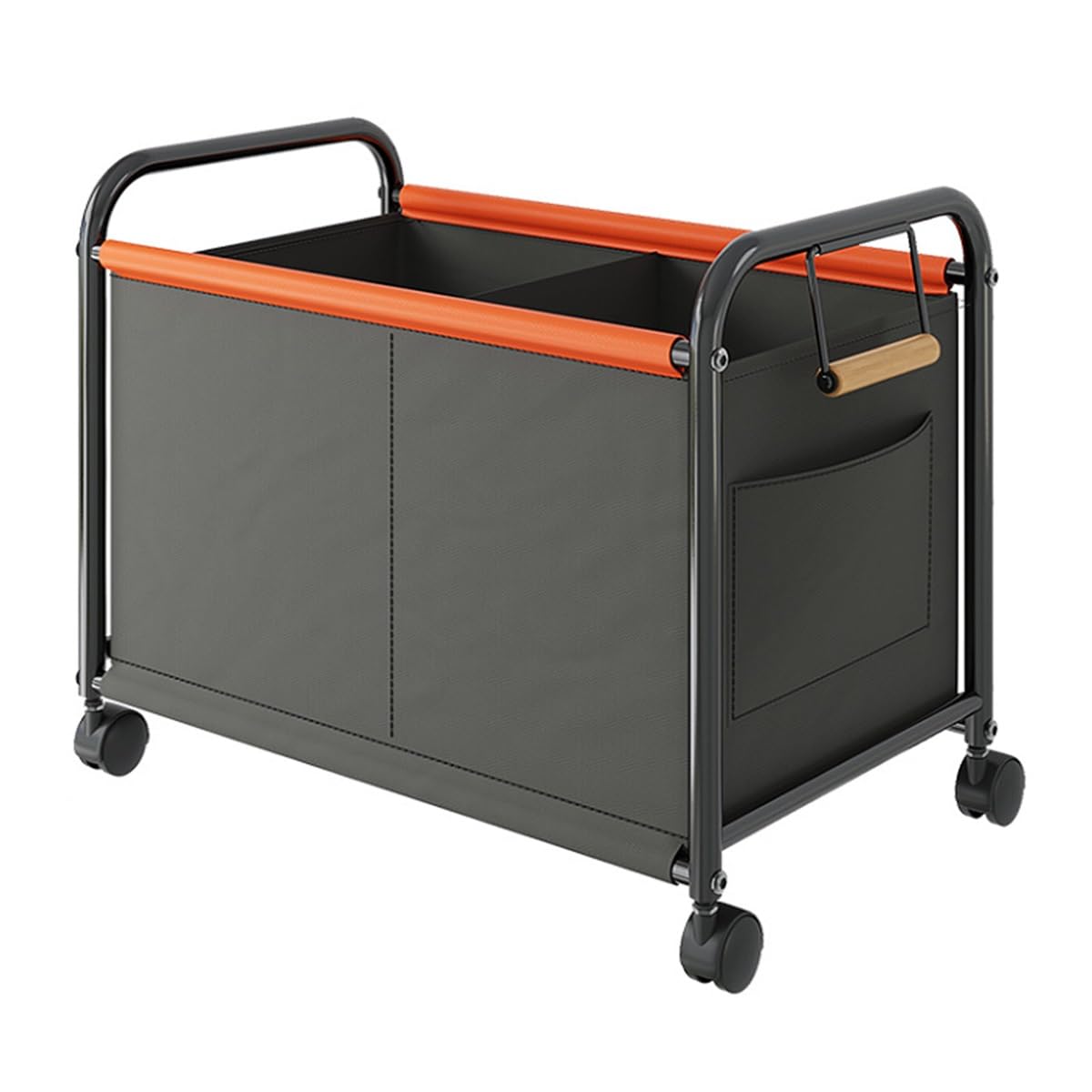 Folding Laundry Basket Household Storage,Rolling Cart Hamper with Wheels Sorter