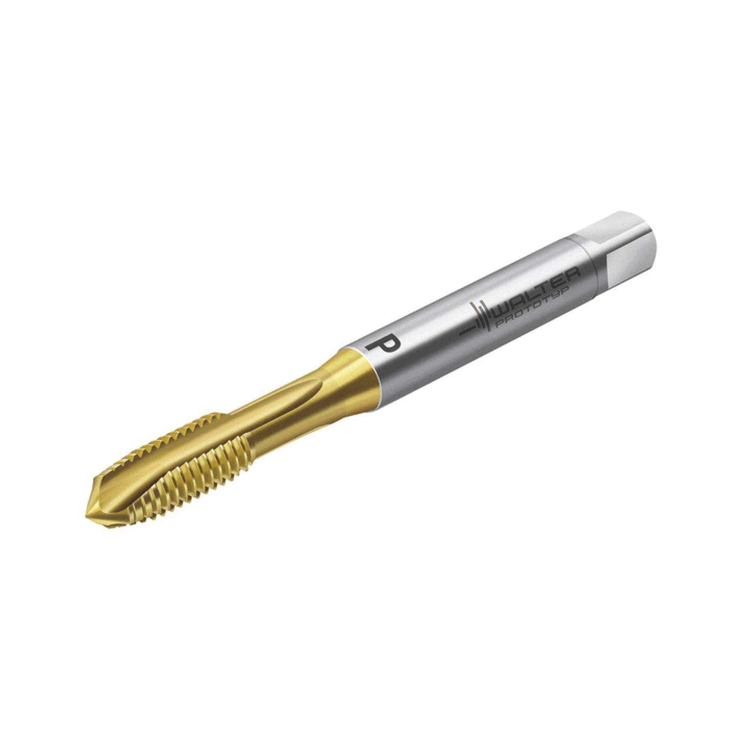 WALTER PROTOTEX X-pert P - Macho de roscar para máquina (HSS-E, TIN DIN371, vástago reforzado, M10)