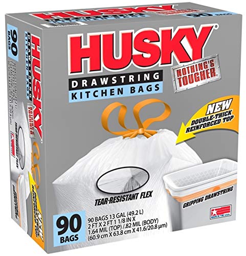 Husky Hk13xhf090w-xr Kitchen Trash Bags, 13 Gallon Capacity #1