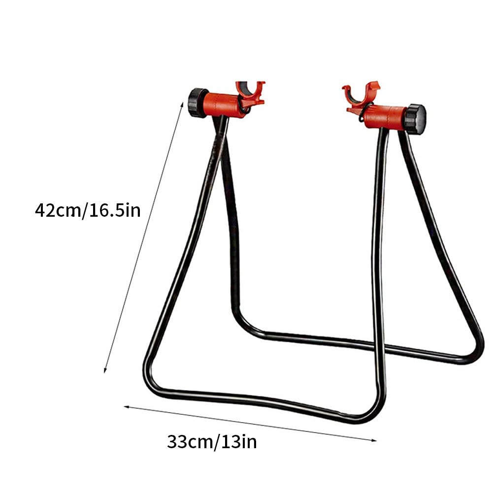 Support de vélo pour l'entretien Support de réparation vélo Pliable Plancher en Aluminium réparation Portable réglable en Hauteur pour Une Utilisation intérieure et extérieure