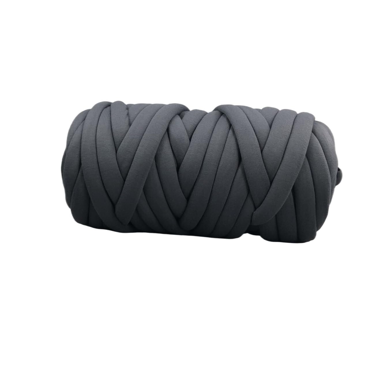 Hilo grueso para tejer con los brazos Hilo de algodón grueso tejido a mano y brazo, manta tubo voluminosa gigante vegana, trenza, 25M, multicolor(Light pink)
