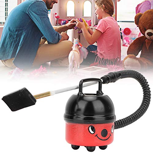 MAGT Puppenhaus Miniatur Staubsauger, 1/12 Puppenhaus Staubsauger Puppenhaus Möbel und Geräte für Puppenhaus Dekoration(rot)