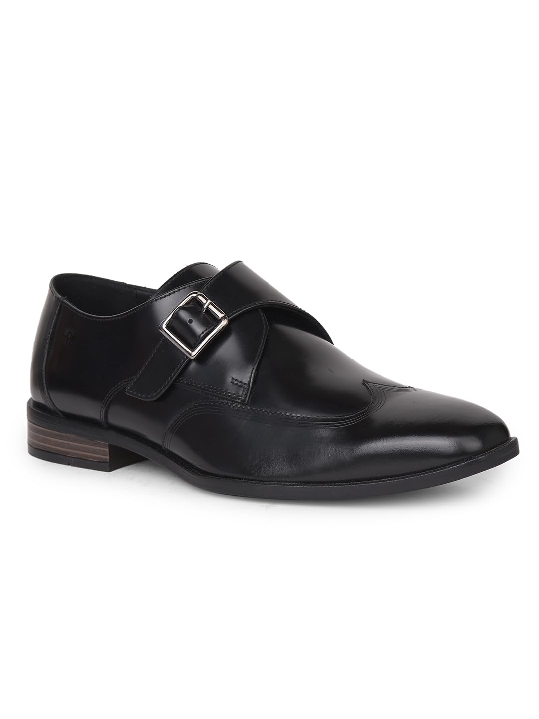 Men's Casual Monk Shoes - Black-image-13