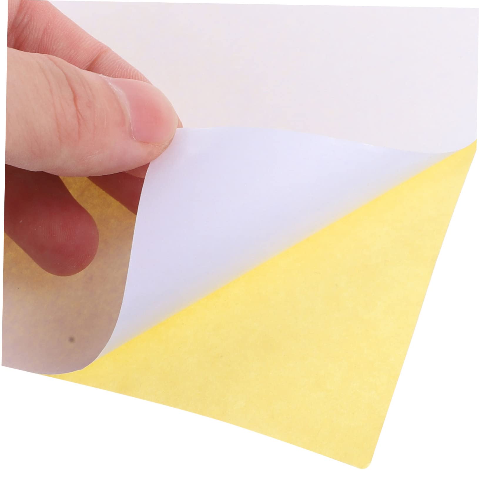 Etichette Adesive Bianche A4 100 Fogli Carta per Stampa Inkjet | Spessore Moderato, Non Si Deforma, per Etichette Prezzo e Progetti Artistici