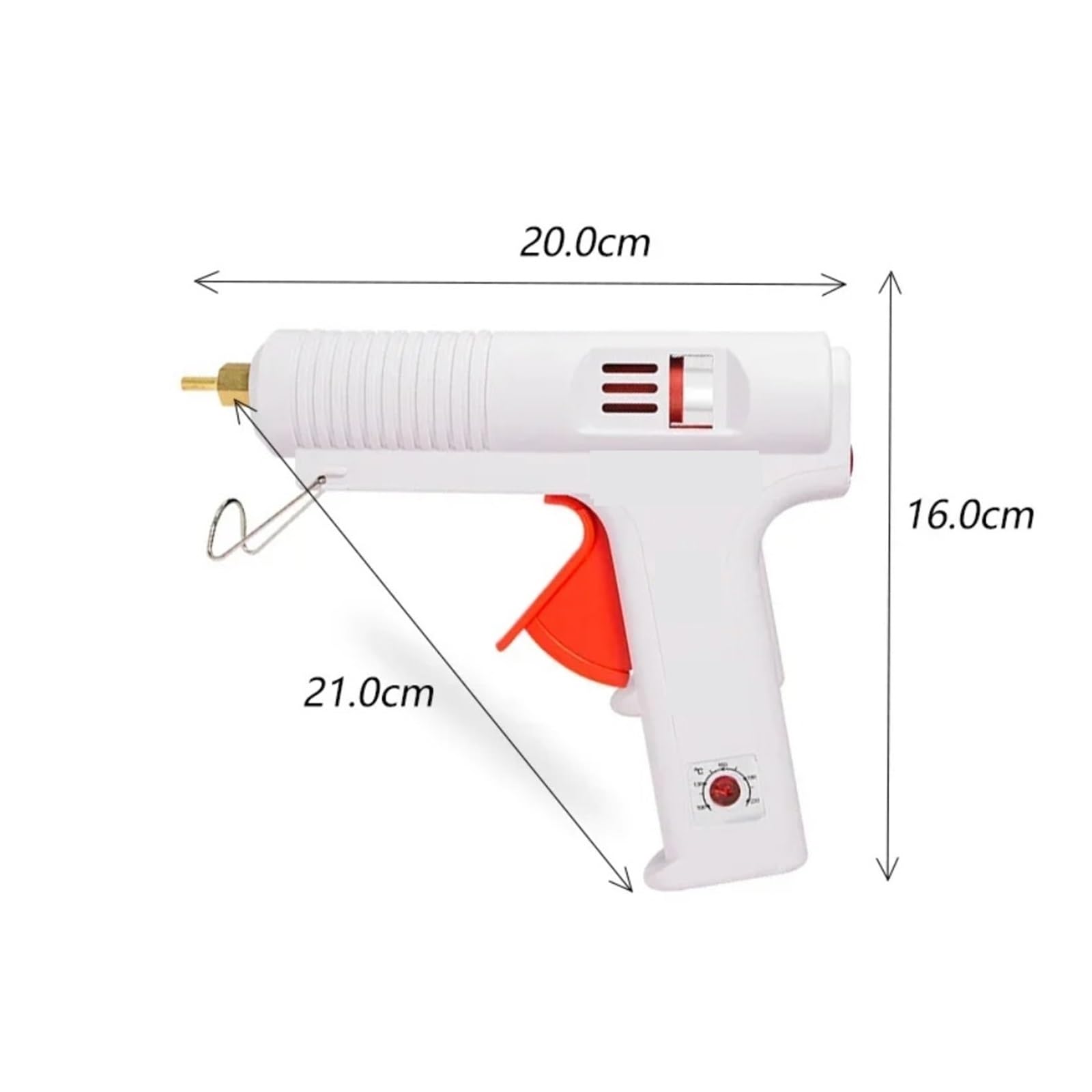 Pistola de pegamento caliente Pistola de pegamento termofusible 80/150 W, herramienta reparación injertos alta temperatura ajustable, calor para reparaciones del hogar(80-150W)