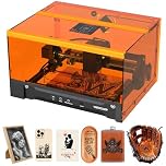 Laser Engraving Machine, L2 Flex 3 W with Housing Laser Engraving Machine Included Laser Engraving and Cutting Wood, Metal and Glass Suitable for Beginners (Class 1, 3000mW) (3W)