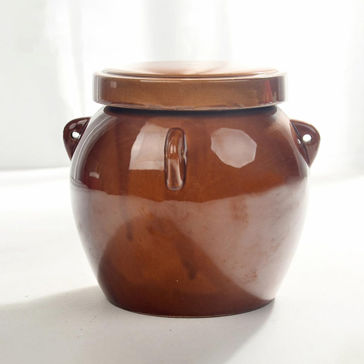 Artibetter Tarro de Cerámica Retro Sellado de 975ml para Miel de Cocina