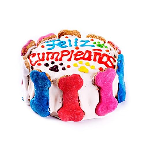 Chesca Bakery - Tarta de Cumpleaños para Perros - Chuches para Perros - Snacks Naturales para Perros - 100% Artesanales (1 Kg, 13 cm de diámetro)