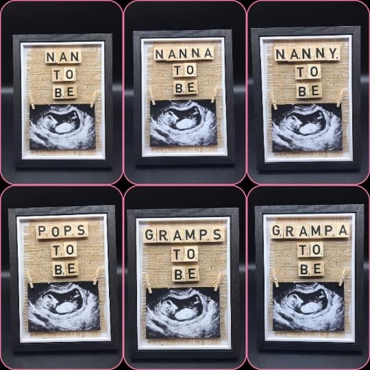 Baby Scan Photo Frame (Medium, Nanna To Be)
