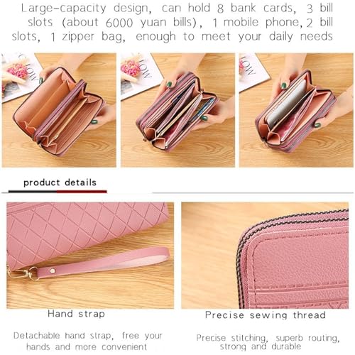 Women’s Long Wallet with Tassel – Large Capacity Coin Purse & Card Holder with Detachable Hand Strap (19.5x3x10cm)4