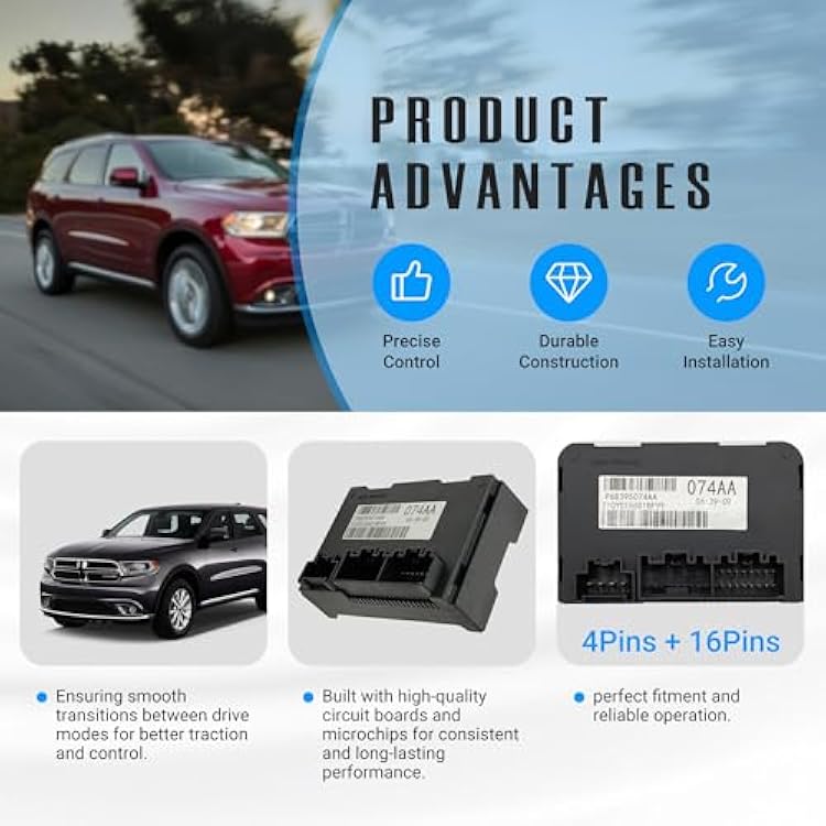 NOVAPARTS 68395074AA Transfer Case Control Module for 2014-2015 Dodge Durango Jeep Grand Cherokee 2-Speed Transfer Case Module Replaces OE# 5150732AE 05150732AE 5150732AC 5150732AD