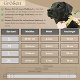 Ben&Bruno Hundehalsband | Breit & Verstellbar | 100% Handgefertigt | Robust, Sicher & Langlebig | Starkes Paracord Halsband | Halsbänder für Kleine, Mittelgroße & Große Hunde | Schwarz - L