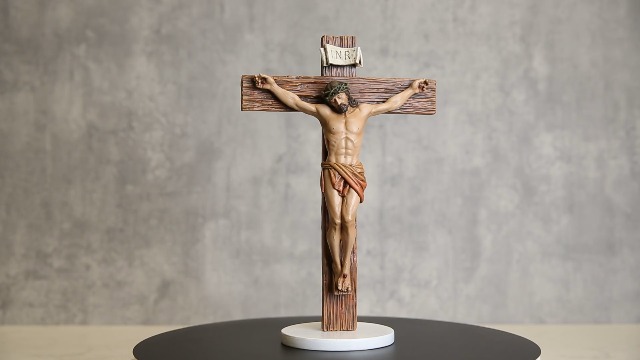 Amazon.com: DevotedWalls 12" H Corpus Crucifix for Wall, Lifelike ...