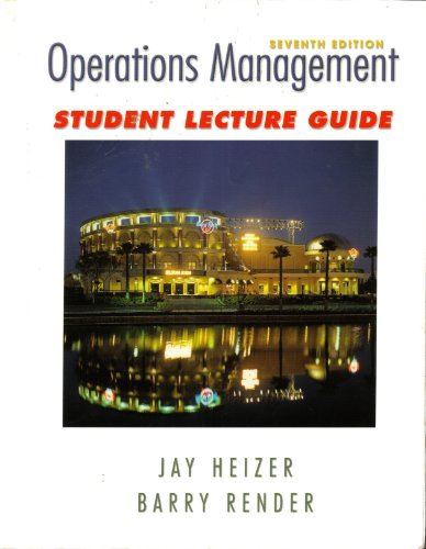 Operations Management: Student Lecture Guide 7t... 0131422731 Book Cover