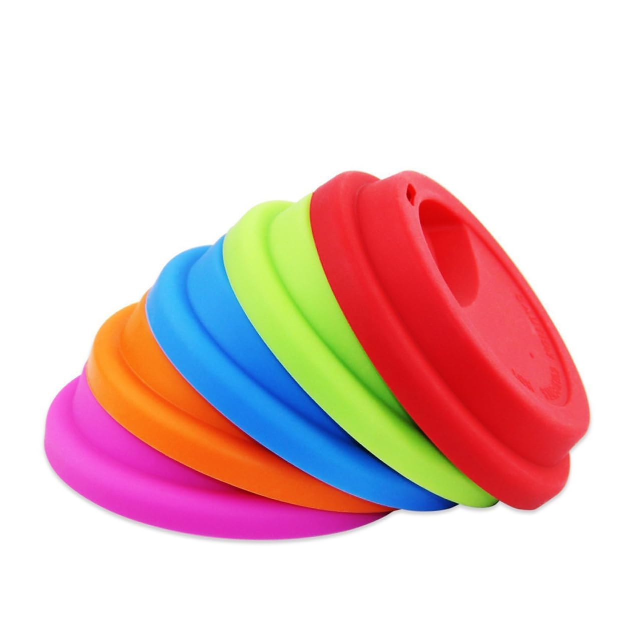 ABOOFAN 15 Pz Copertura tazza in silicone Copertura per tazza in silicone Copertura per tazza colorata il coperchio della tazza bere tazza