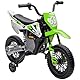 AIYAPLAY Elektro Kindermotorrad Elektromotorrad mit Musik, Kinder 2,4-5 km/h Elektro Motorrad mit 2 Stützrädern für Kinder von 3-6 Jahren Grün