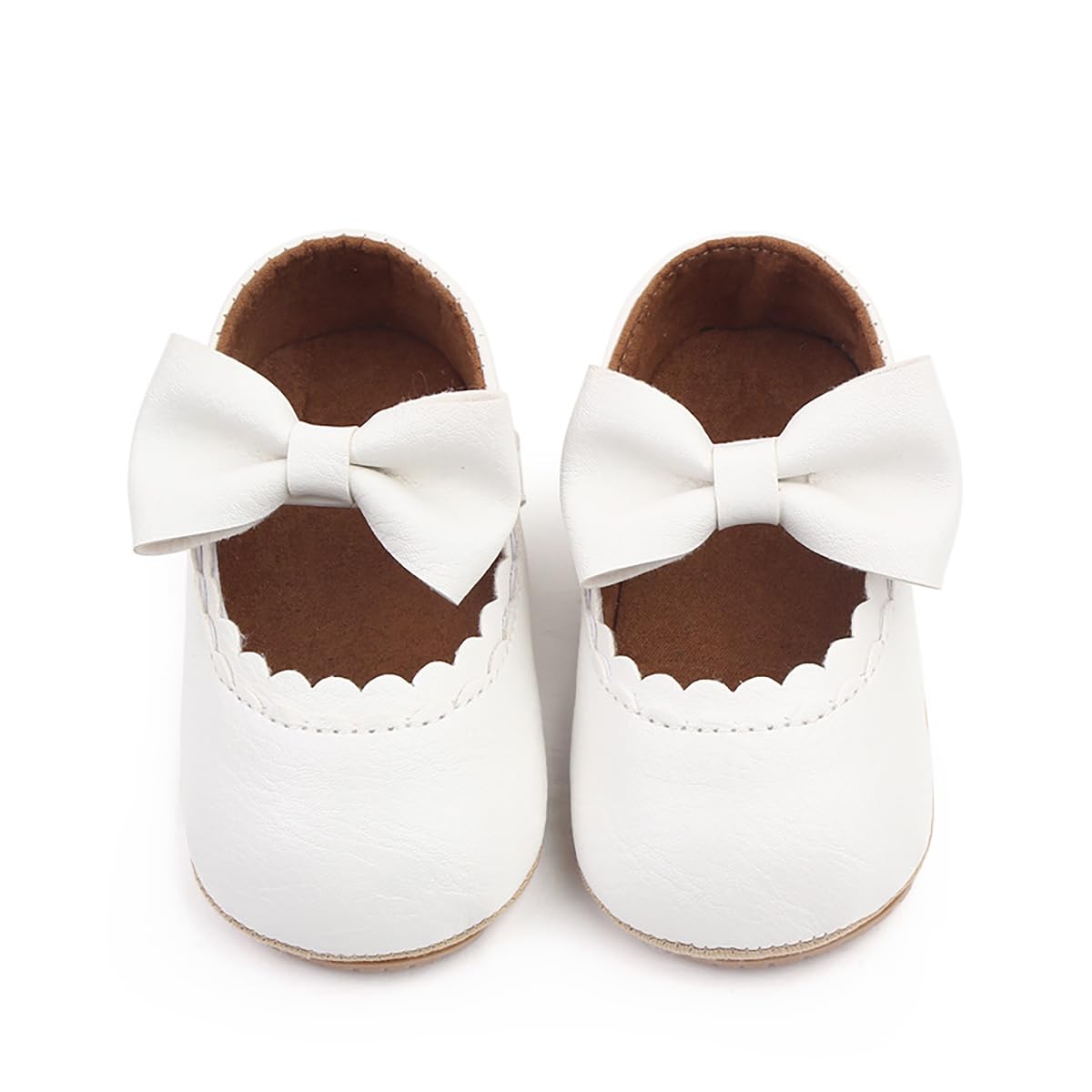 Baby Shoes Infant Sneaker Sandals for Girls Leather Walking Shoes Non-Slip Sneaker Toddler First Walker Shoes Newborn Crib Shoes