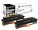 Produktbild Original Reton Toner, kompatibel, 2er Set-Schwarz für HP M451DN (CE410A), HP 305A, Color Laserjet M375 MFP, M375NW MFP, M451, M451DN, M451DW, M451NW, M475, M475DN, M475DW, Schwarz