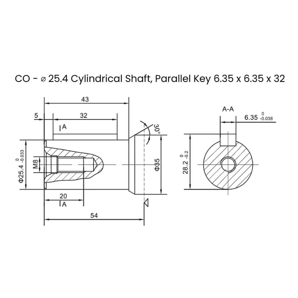 Motor hidráulico 78,8 cc/rev, eje con llave paralela de 1"