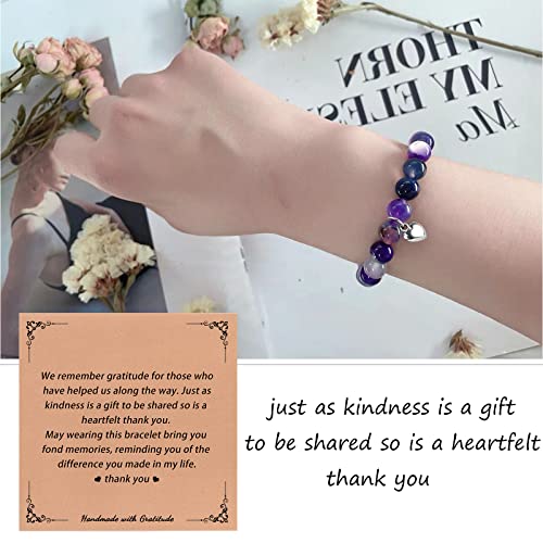 Nilesr Thank You Bracelet Gift For Women Appreciation Inspirational Gifts Coworker Gifts Office Gift For Classmate Unique Gifts Farewell Gift Appreciation Gifts For Friends Teachers (J) #TOP1